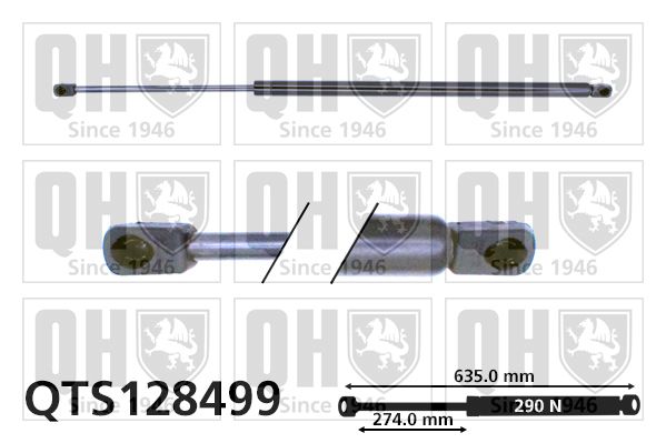 QUINTON HAZELL Газовая пружина, крышка багажник QTS128499